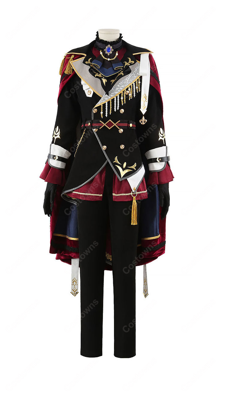 あんさんぶるスターズ!! Knights MASQUERADE NIGHT衣装 朱桜司 月永レオ 瀬名泉 朔間凛月 鳴上嵐 コスプレ衣装 2種マント選択可-2