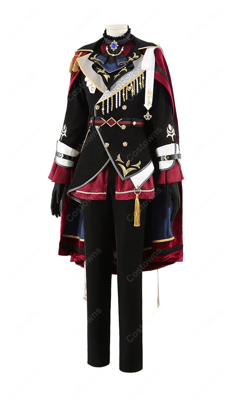 あんさんぶるスターズ!! Knights MASQUERADE NIGHT衣装 朱桜司 月永レオ 瀬名泉 朔間凛月 鳴上嵐 コスプレ衣装 2種マント選択可-4