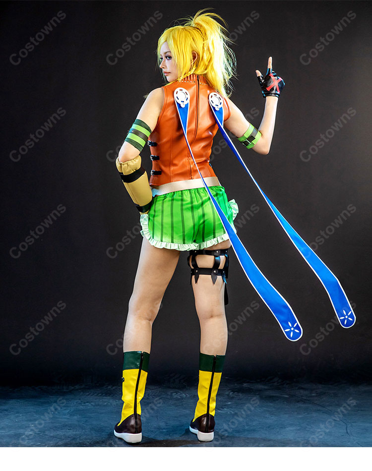 ファイナルファンタジーX リュック コスプレ衣装 FF10 アルベド族 通常衣装 高品質 再現 イベント 撮影-7