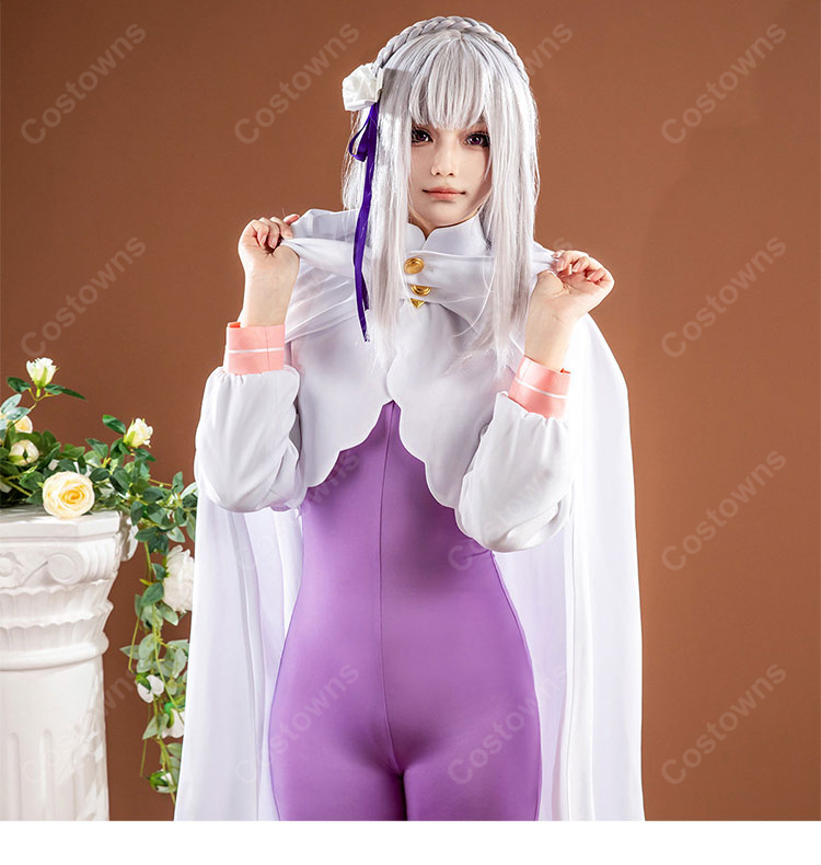 Re:ゼロから始める異世界生活 4th season エミリア 新衣装 コスプレ衣装  フード付きマント-12