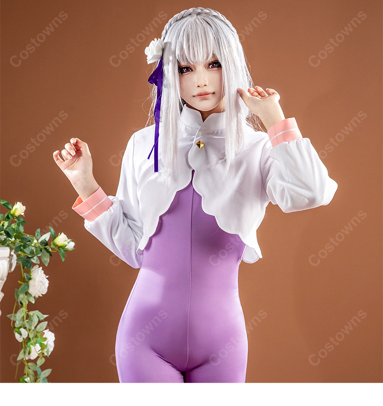 Re:ゼロから始める異世界生活 4th season エミリア 新衣装 コスプレ衣装  フード付きマント-13