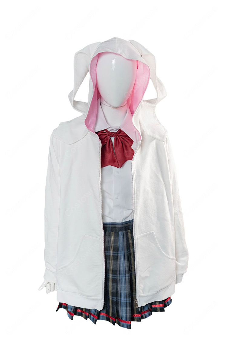 ブラウンダスト2 ユースティア 制服 コスプレ衣装 うさ耳パーカー 学園Ver.-2