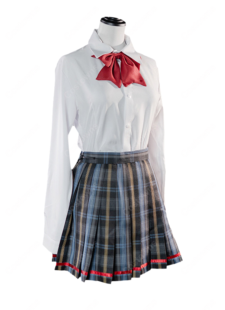 ブラウンダスト2 ユースティア 制服 コスプレ衣装 うさ耳パーカー 学園Ver.-5