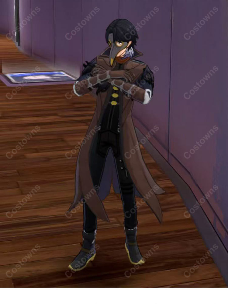 ペルソナ5:The Phantom X 怪ドル 北里基良 メッサー 怪盗姿 コスプレ衣装-3