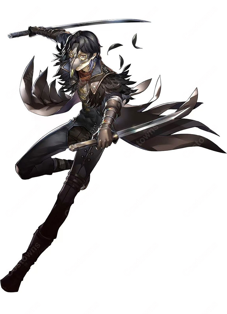 ペルソナ5:The Phantom X 怪ドル 北里基良 メッサー 怪盗姿 コスプレ衣装-1