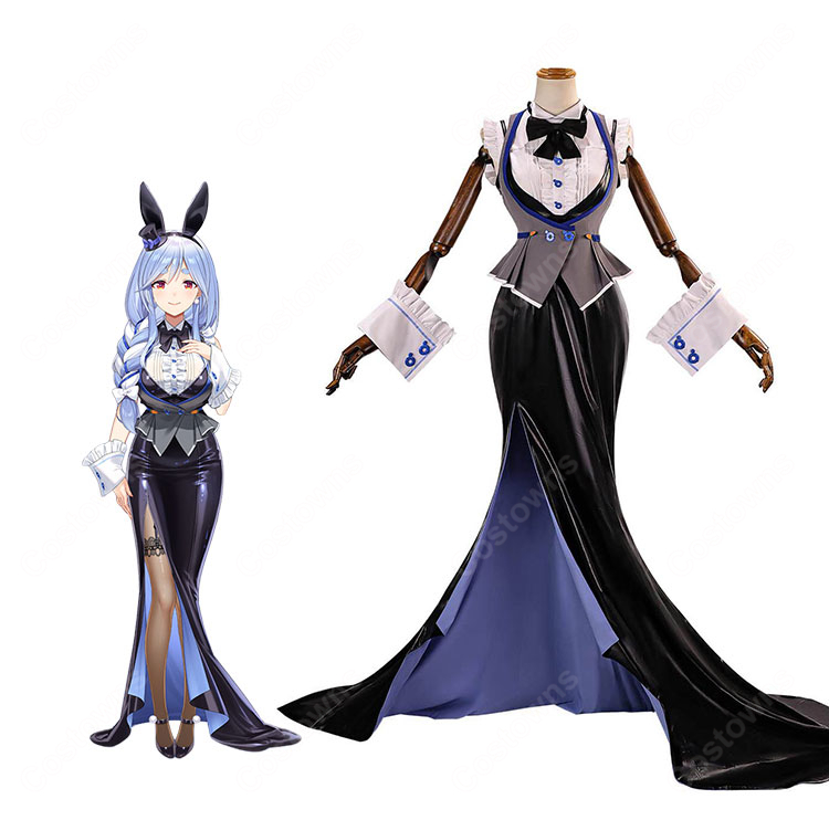 hololive ホロライブ ぺこらマミー 兎田ぺこらの実母 バニー衣装 コスプレ衣装 ロングドレス イベント 撮影 フルセット-1