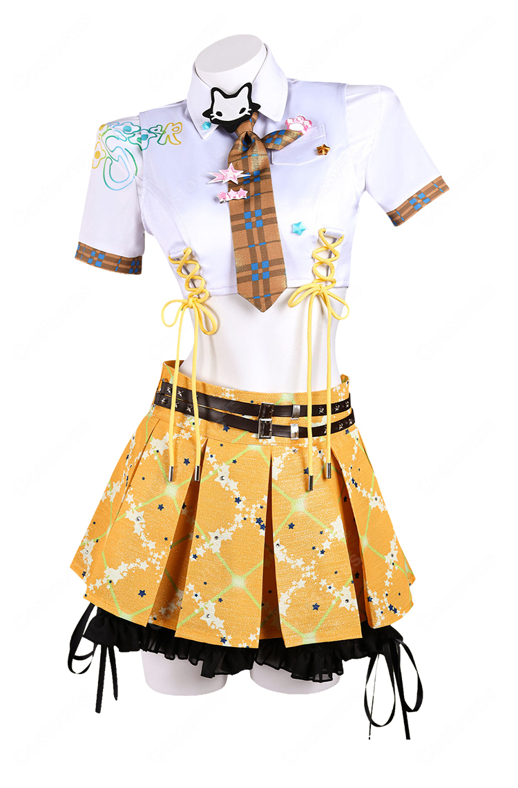 勝利の女神 NIKKE アニス スター T.T. STAR コスプレ衣装 3.5周年記念 スキン アイドル風 ステージ衣装 高品質 アニメ衣装-5