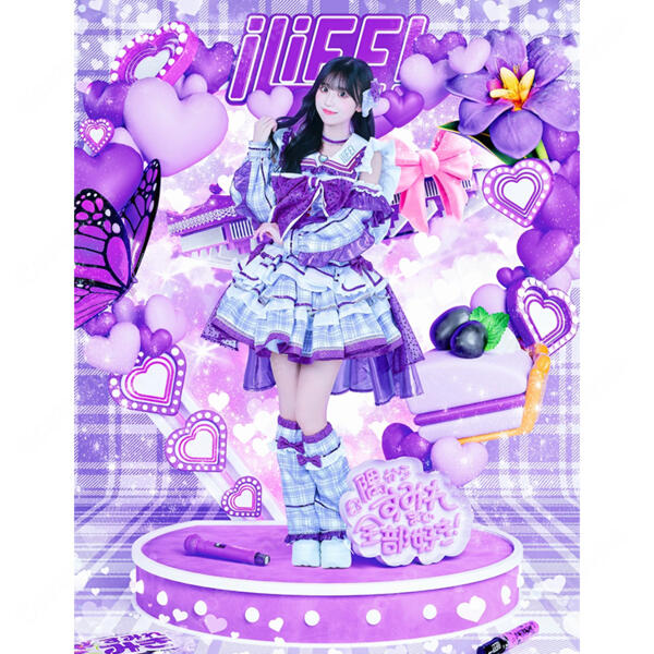 iLiFE! 純嶺みき コスプレ衣装 紫 隅からすみれまで全部好き！ ステージ衣装 アイドル衣装 オーダメイド可元の画像