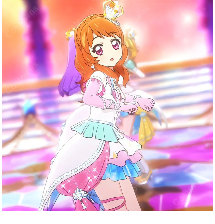 アイカツ! 大空あかり アルメリアイルミネイトコーデ コスプレ衣装 ステージ衣装-4