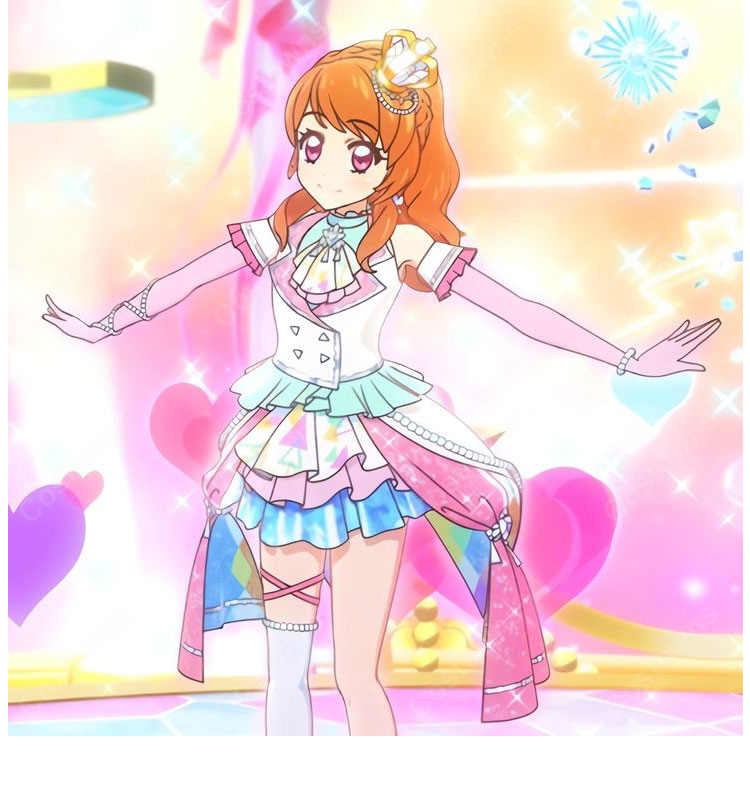 アイカツ! 大空あかり アルメリアイルミネイトコーデ コスプレ衣装 ステージ衣装-3