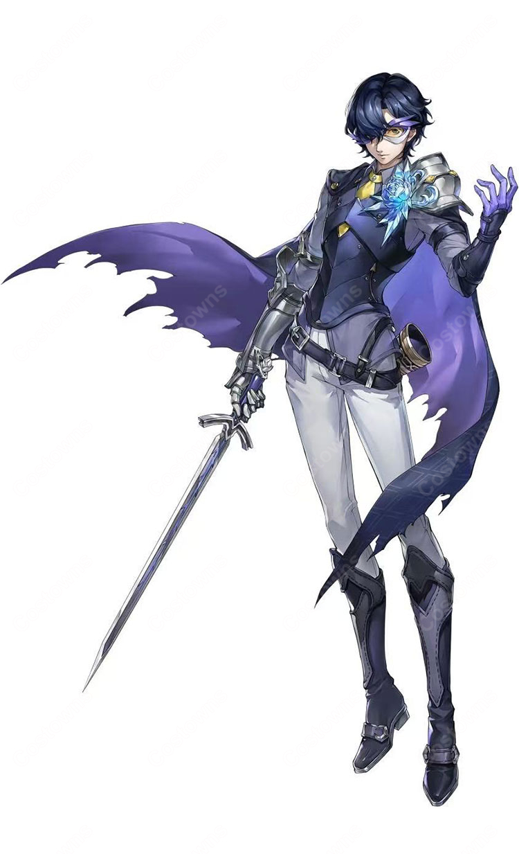 ペルソナ５: The Phantom X 怪ドル チェリッシュ 芦谷真咲 怪盗姿 コスプレウィッグ 耐熱 かつら-1
