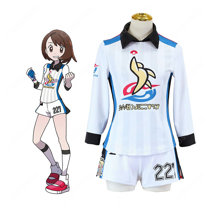 ポケットモンスター ソード・シールド ユウリ ユニフォーム姿 コスプレ衣装 背番号変更対応 イベント撮影向け-1