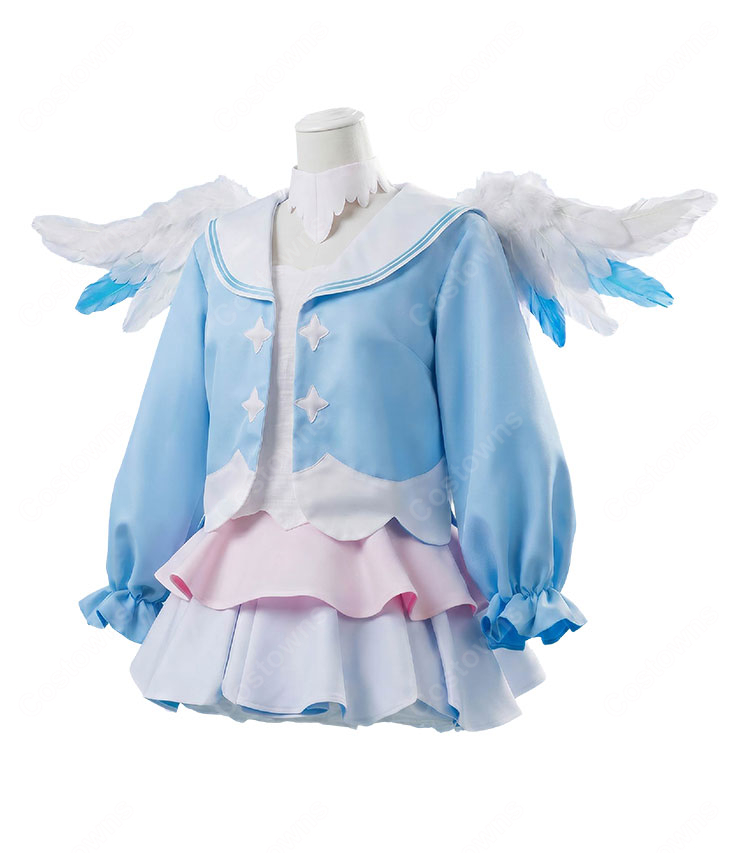 hololive ホロライブ 天音かなた 天使 コスプレ衣装 翼付き 撮影イベント向け-2