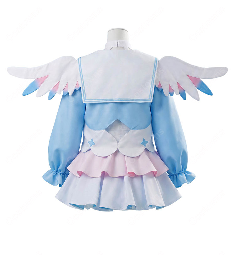 hololive ホロライブ 天音かなた 天使 コスプレ衣装 翼付き 撮影イベント向け-3