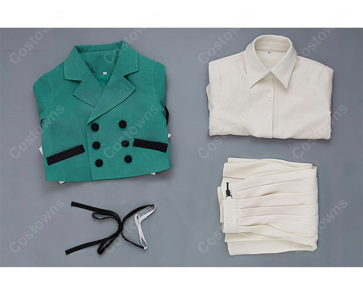 とんがり帽子のアトリエ テティア 制服風 コスプレ衣装 ジャケット・リボンタイ付き COSTOWNS-5