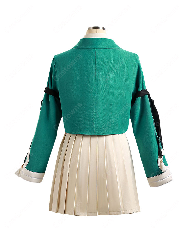 とんがり帽子のアトリエ テティア 制服風 コスプレ衣装 ジャケット・リボンタイ付き COSTOWNS-2