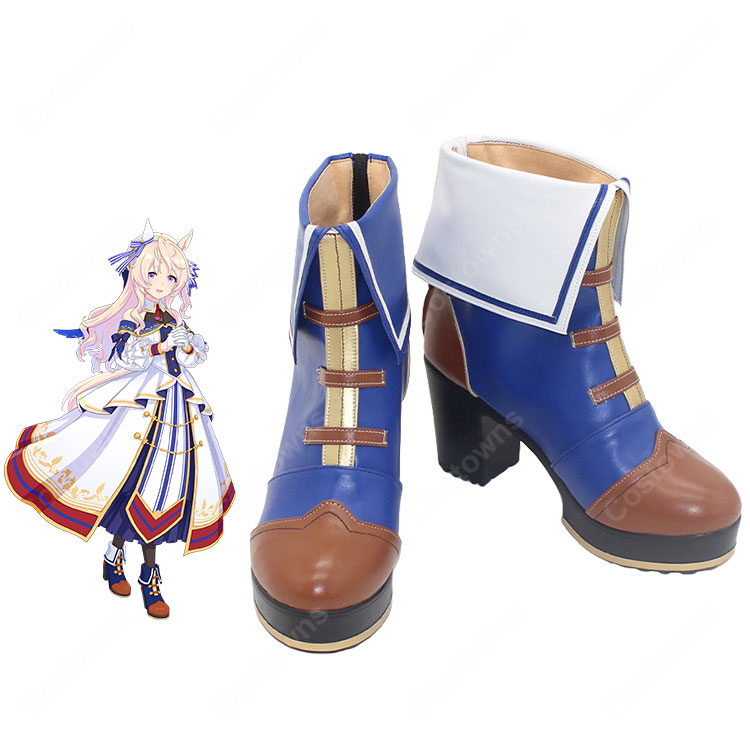 ウマ娘 プリティーダービー ヴィクトワールピサ 勝負服 コスプレ靴 イベント 撮影 仮装-1