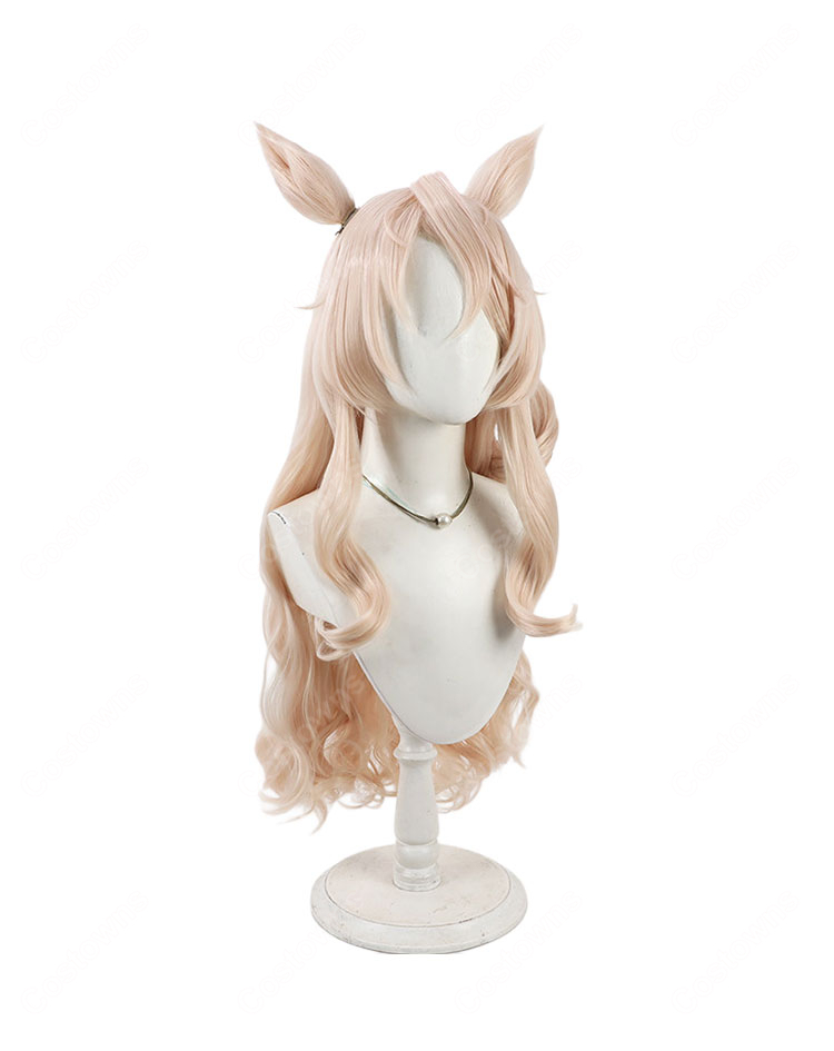 ウマ娘 プリティーダービー ヴィクトワールピサ 勝負服 コスプレウィッグ 耐熱 かつら-3