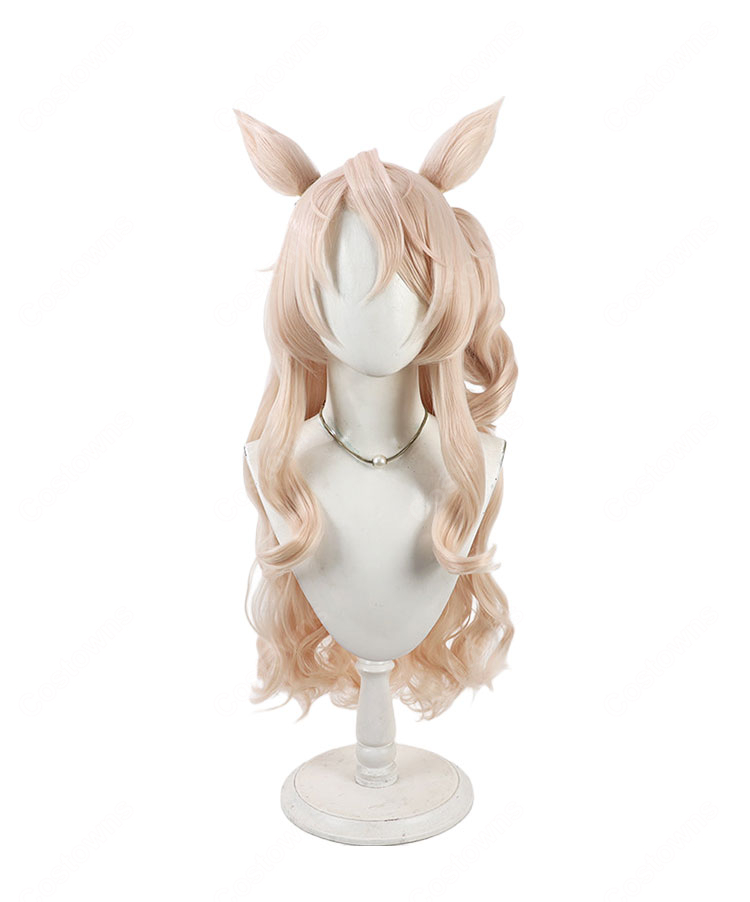 ウマ娘 プリティーダービー ヴィクトワールピサ 勝負服 コスプレウィッグ 耐熱 かつら-2