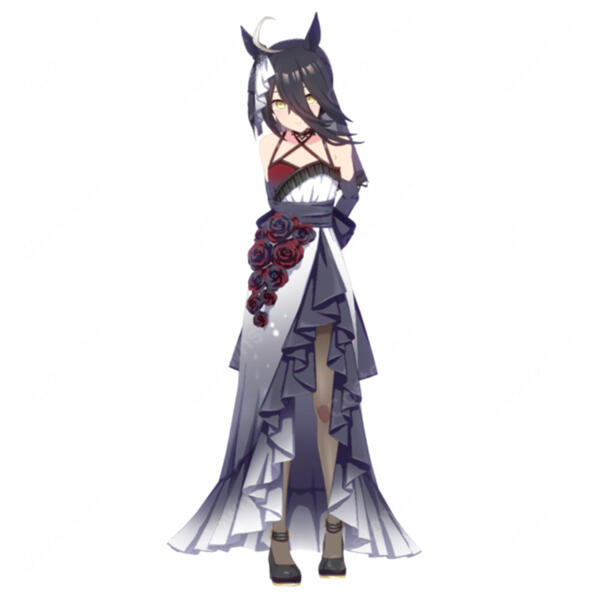 ウマ娘 プリティーダービー マンハッタンカフェ [幽玄薔薇] 花嫁衣装 勝負服 コスプレ衣装 オーダメイド可元の画像