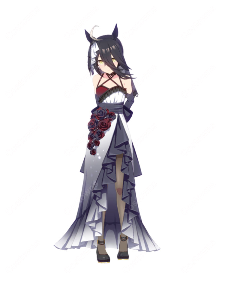 ウマ娘 プリティーダービー マンハッタンカフェ [幽玄薔薇] 花嫁衣装 勝負服 コスプレ衣装-1