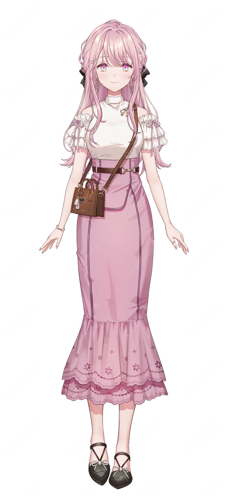 にじさんじ 御子神琴音 Y4T4 デフォルト衣装 コスプレ衣装 ブラウス&スカート-1