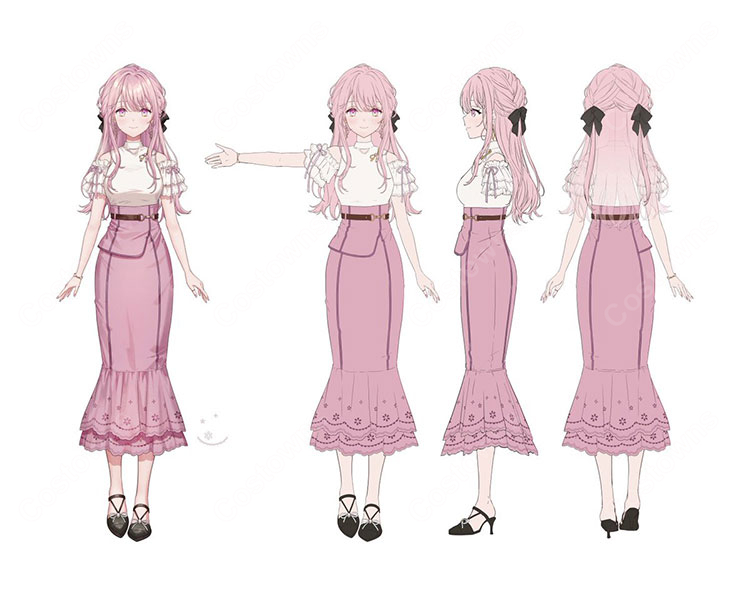 にじさんじ 御子神琴音 Y4T4 デフォルト衣装 コスプレ衣装 ブラウス&スカート-2