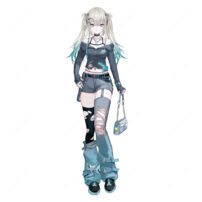 にじさんじ Rei7 Y4T4 デフォルト衣装 コスプレ衣装 ゲーマーギャル風(にじさんじ コスプレ衣装)