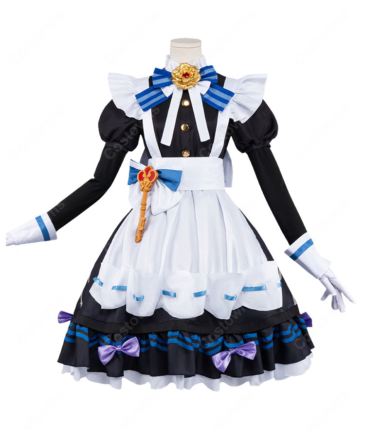 原神 星々の幻境 美しき褒賞・夜更け エレガントスタイル 女性用メイド服 コスプレ衣装 9点セット 撮影・イベント向け-2