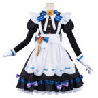 原神 星々の幻境 美しき褒賞・夜更け エレガントスタイル 女性用メイド服 コスプレ衣装 9点セット 撮影・イベント向け