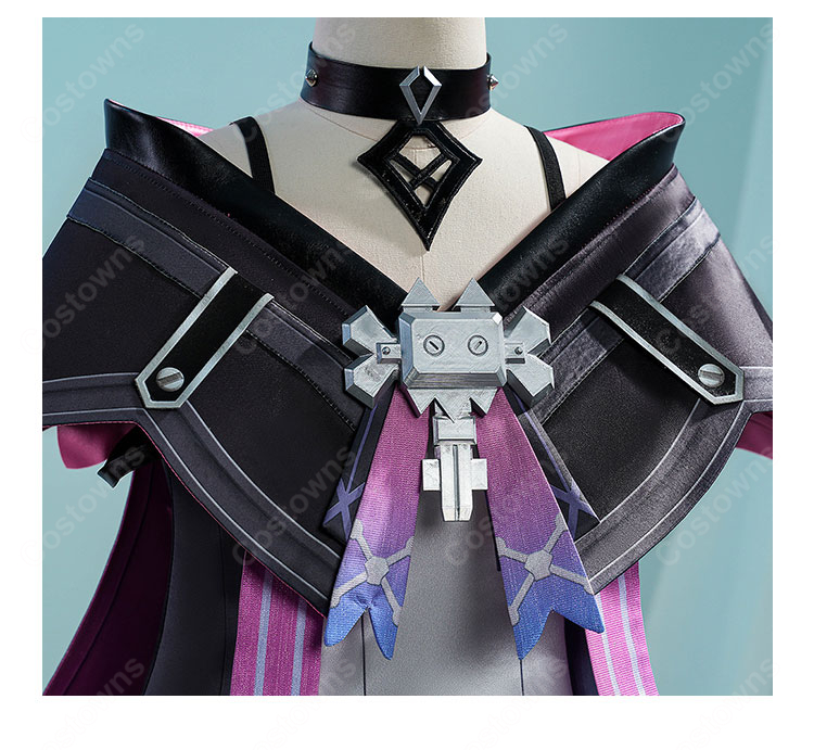 原神 プルーネ コスプレ衣装 ドレス・ケープ・装飾小物を揃えた12点セット XS~XXL 撮影・イベント向け-5