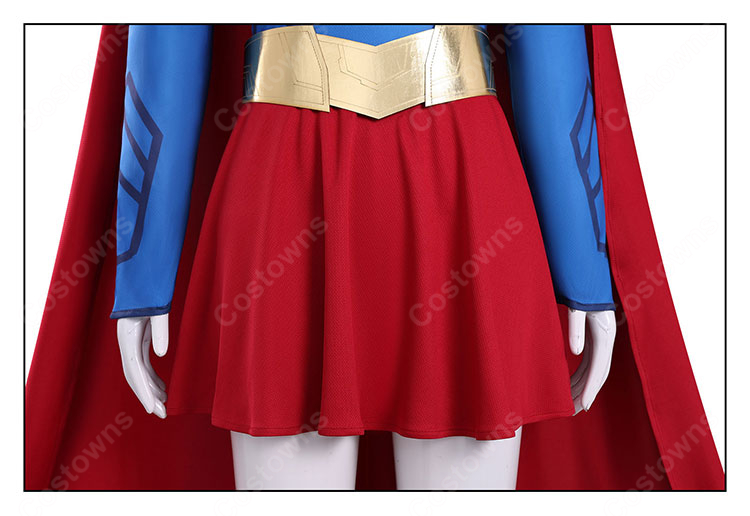 SUPERGIRL/スーパーガール カーラ・ゾー=エル コスプレ衣装 ワンピース・ケープ付き4点セット XS~XXXL-8