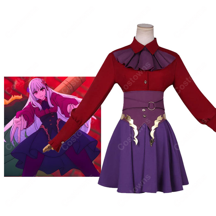 Fate/strange Fake イシュタル(フィリア)コスプレ衣装 赤トップス・スカート・髪飾りセット-1