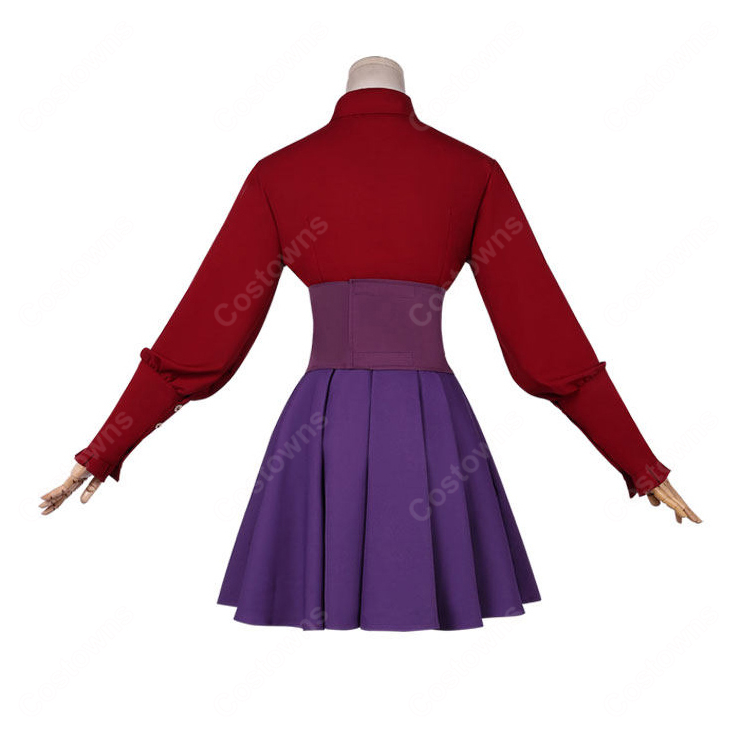 Fate/strange Fake イシュタル(フィリア)コスプレ衣装 赤トップス・スカート・髪飾りセット-4