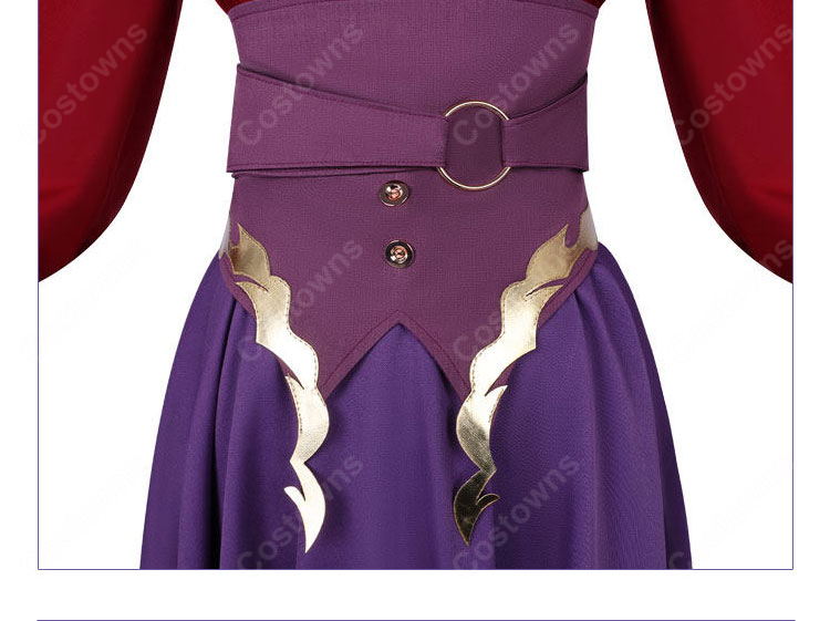 Fate/strange Fake イシュタル(フィリア)コスプレ衣装 赤トップス・スカート・髪飾りセット-6