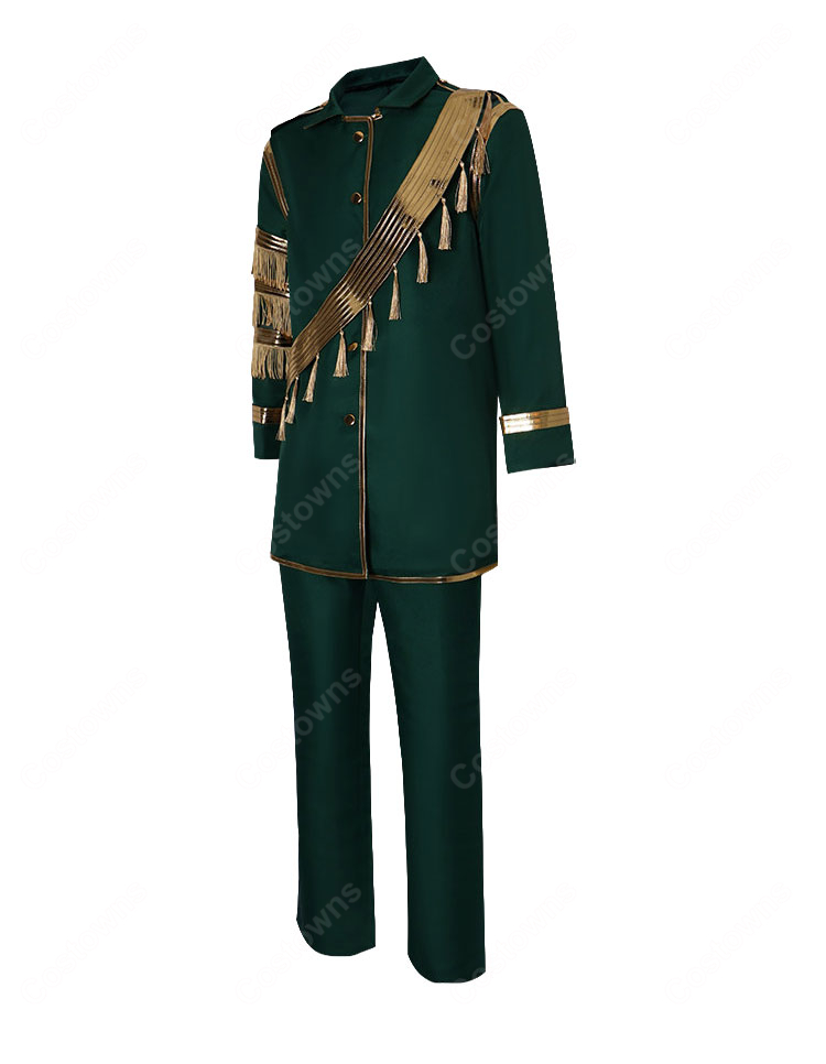 葬送のフリーレン 黄金郷のマハト コスプレ衣装 コート・パンツ・飾り帯・手袋の4点セット S~XXXL対応-3