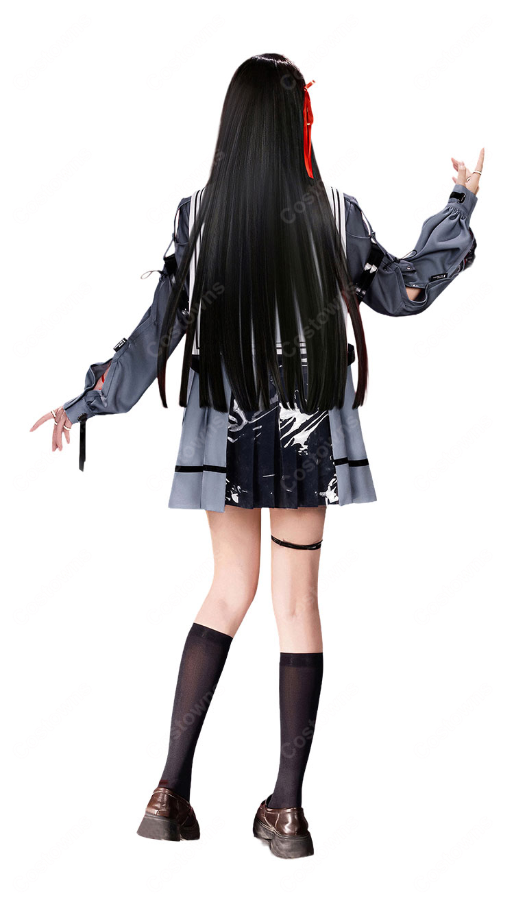 鳴潮 朽葉千咲 コスプレ衣装 制服-4