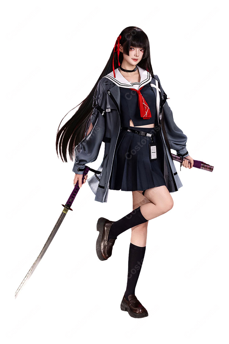 鳴潮 朽葉千咲 コスプレ衣装 制服-2