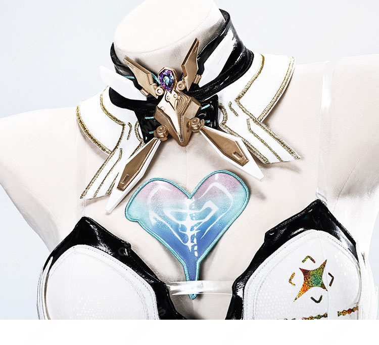 鳴潮 エイメス アンシーン・スター コスプレ衣装 ボディスーツ・ロングトレーン・装飾小物セット イベント撮影向け-4