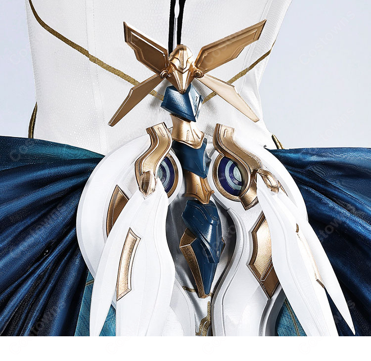 鳴潮 エイメス アンシーン・スター コスプレ衣装 ボディスーツ・ロングトレーン・装飾小物セット イベント撮影向け-6