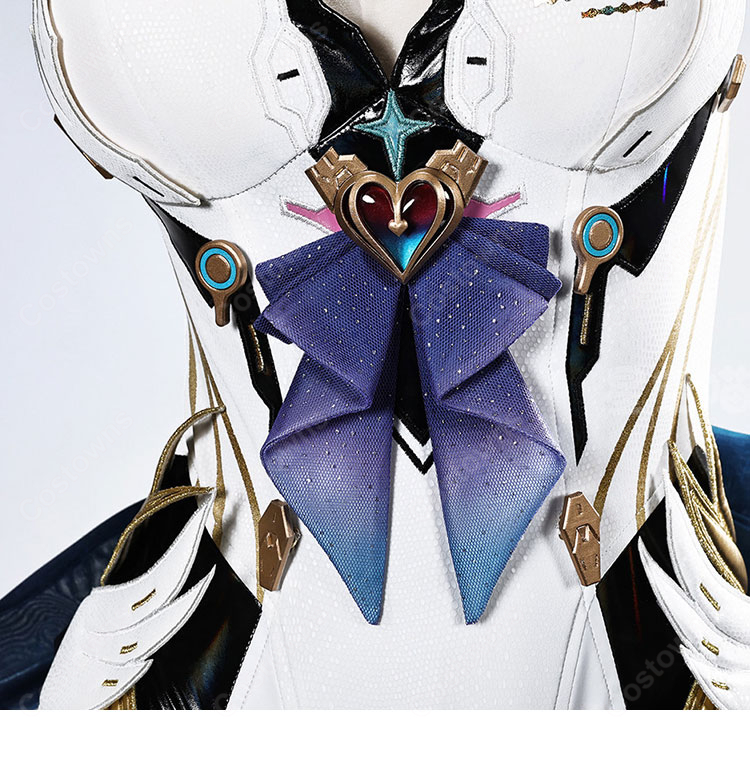 鳴潮 エイメス アンシーン・スター コスプレ衣装 ボディスーツ・ロングトレーン・装飾小物セット イベント撮影向け-5