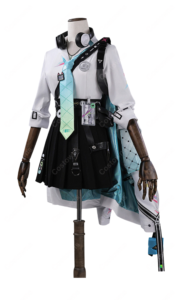 鳴潮 リンネー 制服 コスプレ衣装 学園風ジャケット&スカート 小物一式付き 撮影イベント向け-3
