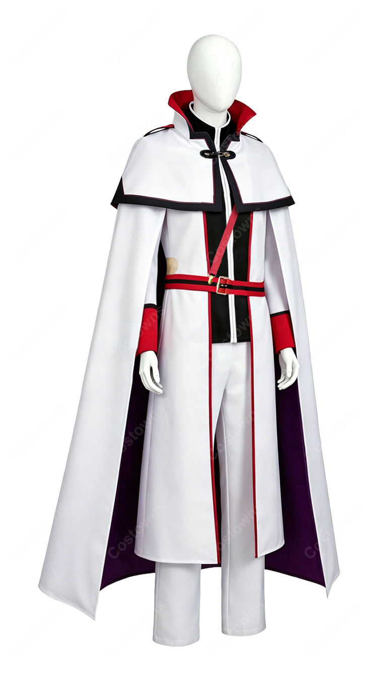 Re:ゼロから始める異世界生活 ユリウス・ユークリウス コスプレ衣装 白マント付き騎士風セット-3