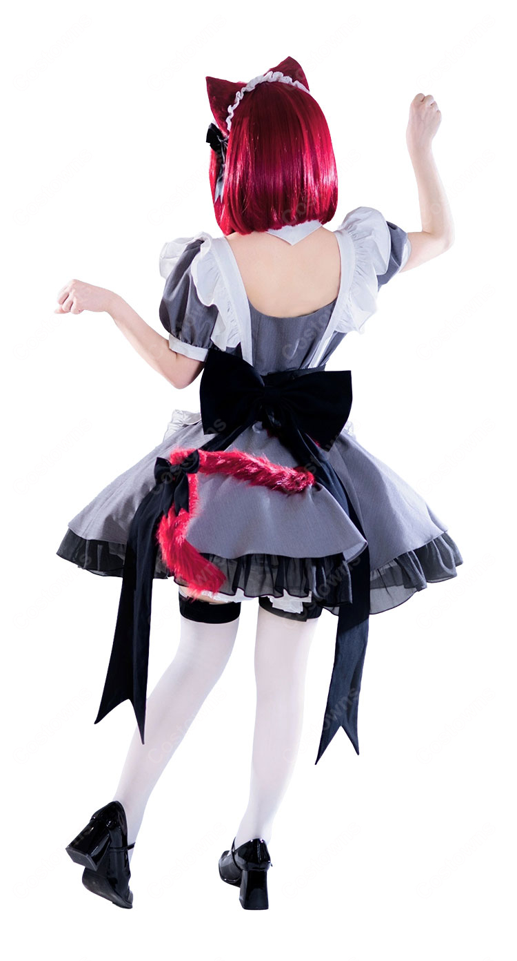 【推しの子】有馬かな 猫メイドver. コスプレ衣装 ヘアアクセ・エプロン付き 可愛いメイドスタイル 撮影向け-5
