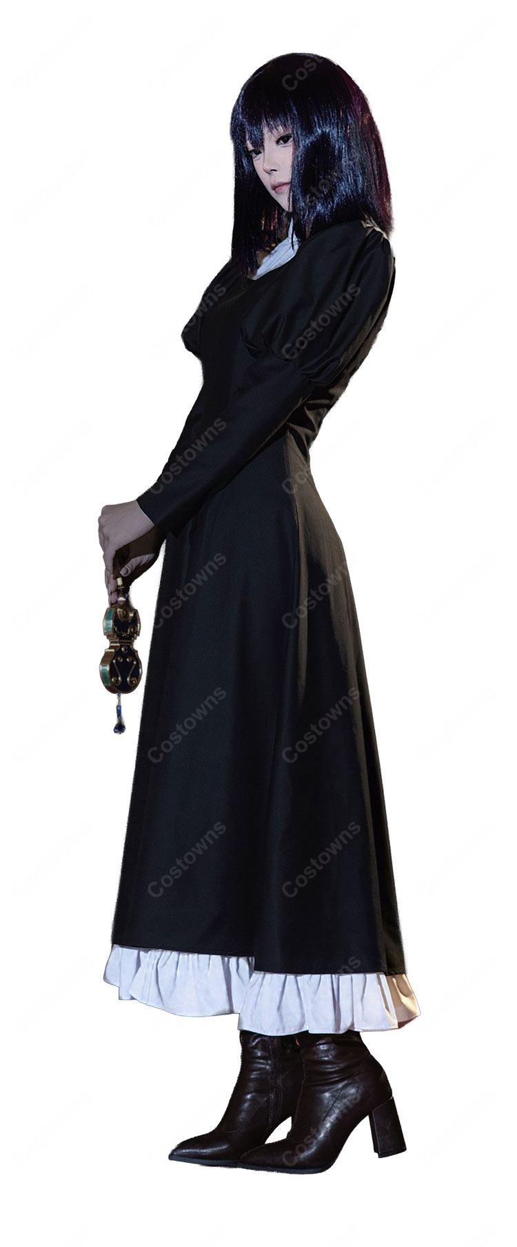 魔法使いの夜×Fate/Grand Order 久遠寺有珠 コスプレ衣装 ケープ・帽子付き イベント撮影向け COSTOWNS-8