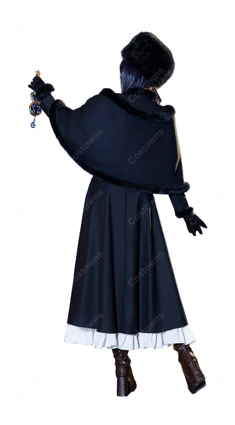 魔法使いの夜×Fate/Grand Order 久遠寺有珠 コスプレ衣装 ケープ・帽子付き イベント撮影向け COSTOWNS-5