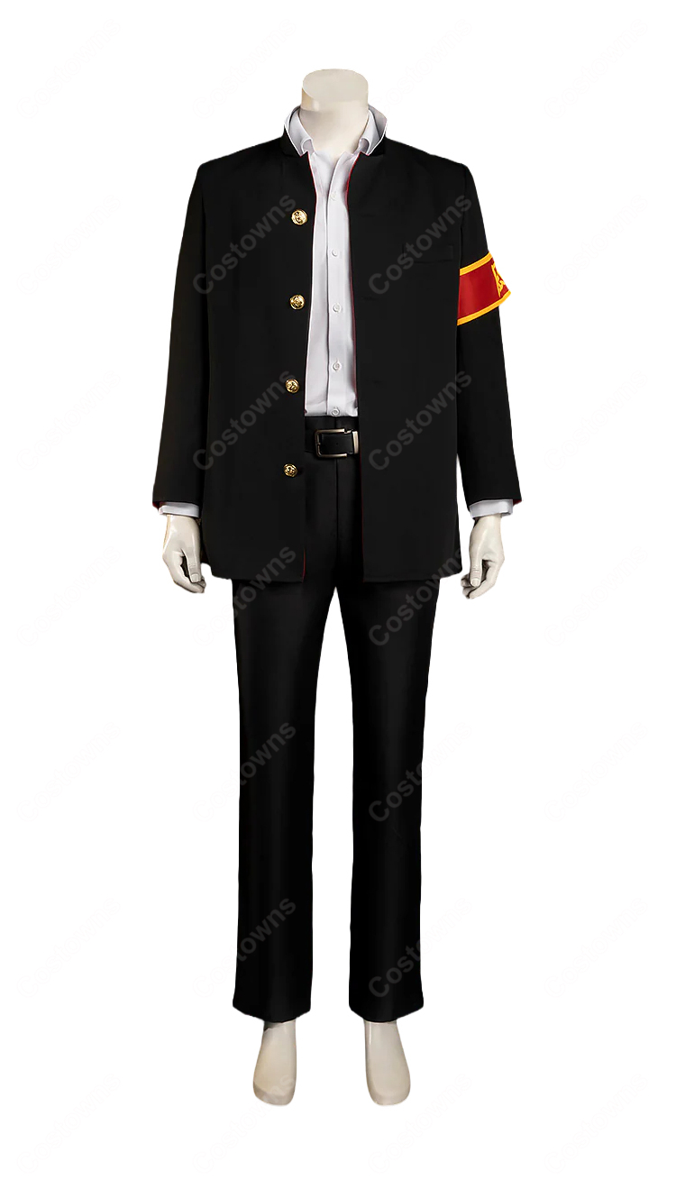 家庭教師ヒットマンREBORN!雲雀恭弥 制服Ver. コスプレ衣装 ジャケット・腕章付き-5