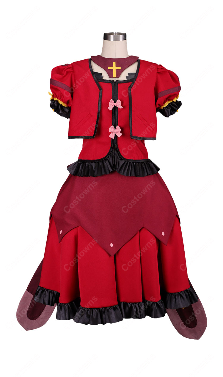 魔法少女リリカルなのはA's ヴィータ 騎士服ver. コスプレ衣装 帽子・リボン付き COSTOWNS-2