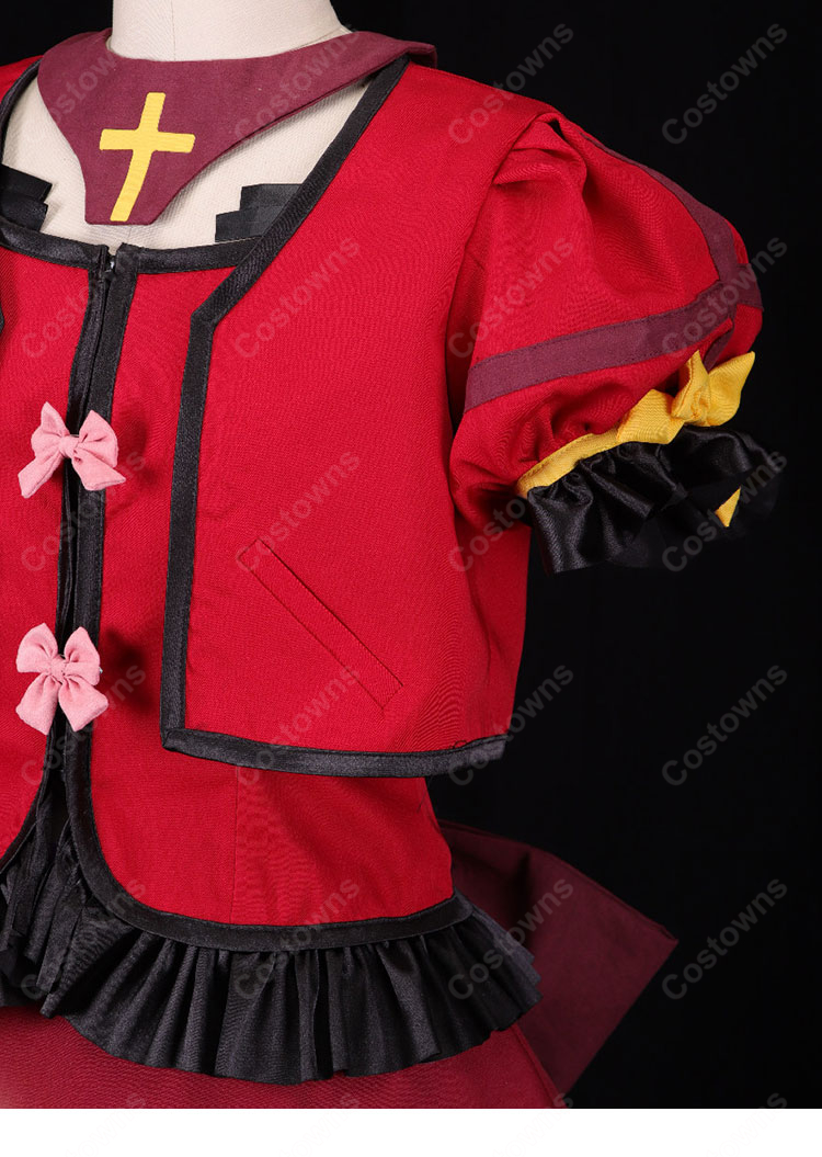 魔法少女リリカルなのはA's ヴィータ 騎士服ver. コスプレ衣装 帽子・リボン付き COSTOWNS-6