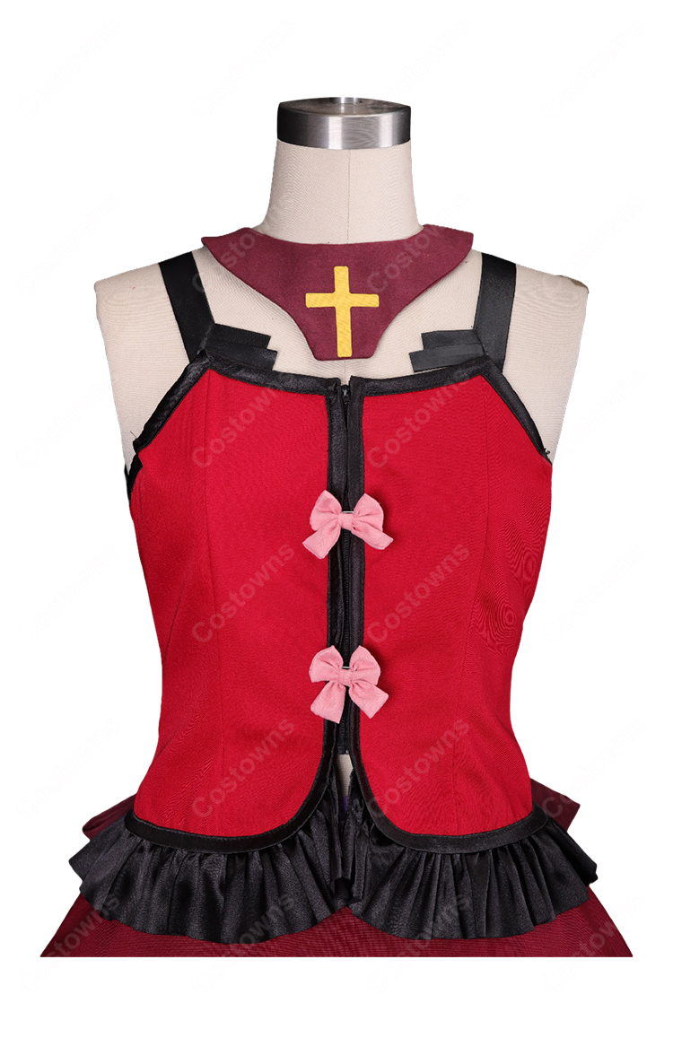 魔法少女リリカルなのはA's ヴィータ 騎士服ver. コスプレ衣装 帽子・リボン付き COSTOWNS-5
